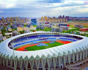 武威體育場(chǎng)鳥瞰圖